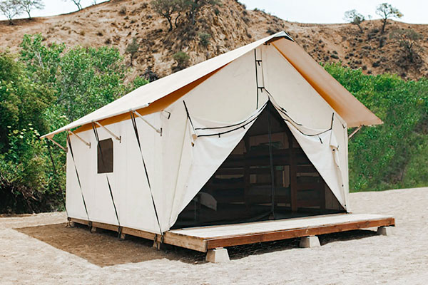 Canvas Cottage weatherproof installation